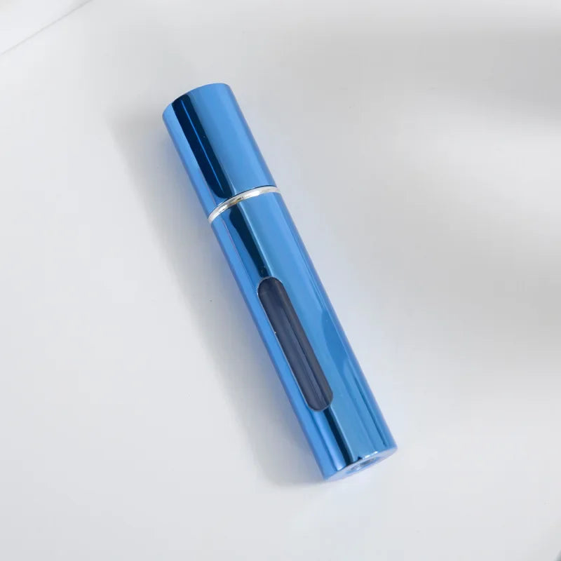 8/10ml Mini Portable Refillable Perfume Bottle Atomizer Pump Aluminum Spray Bottle Cosmetic Container Travel Makeup Tools