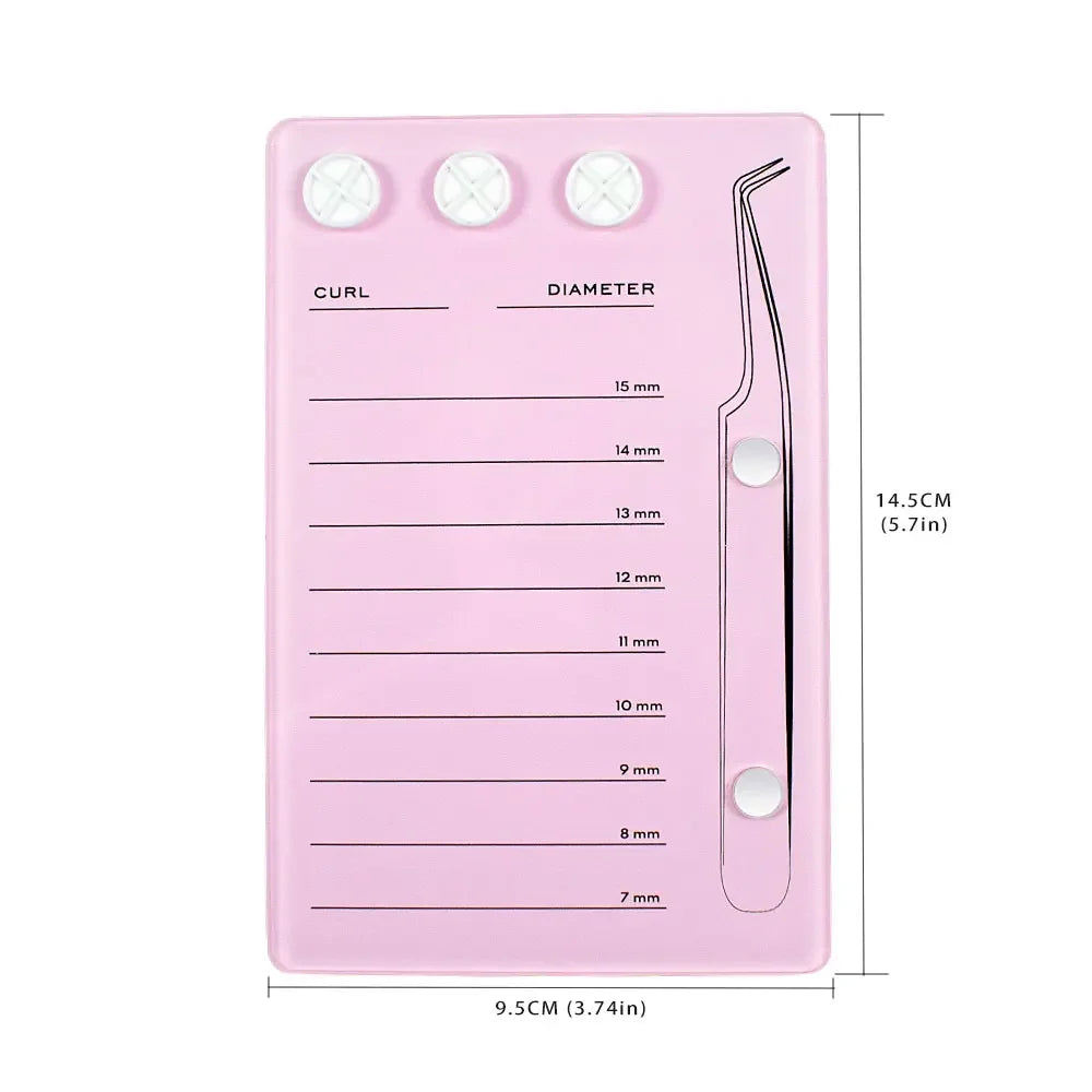 Wholesale 1Pcs Eyelash Holder Eyelash Extension Glue Pallet Acrylic Board for Lashes False Eyelashes Pad Lash Makeup Tools