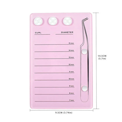 Wholesale 1Pcs Eyelash Holder Eyelash Extension Glue Pallet Acrylic Board for Lashes False Eyelashes Pad Lash Makeup Tools