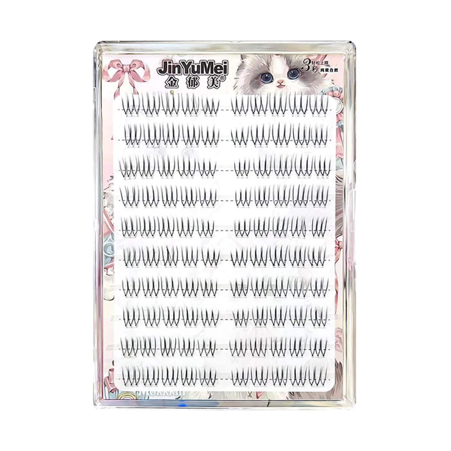 Little Devil false eyelash extenstions korean style Natural Wispy Lashes Individual clusters eyelashes For women makeup Salon