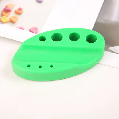 Oval Silicone Porta Cosmeticos Holder Stand For Microblading Pigment Ink Cup Machine Permanent Makeup Tattoo Accessories Supplie