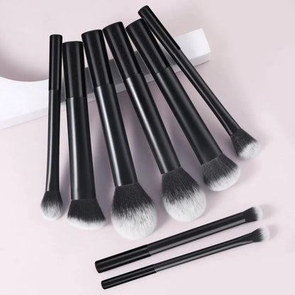 8pcs Pro Makeup Brush Set - Soft, Premium Synthetic Hair, Cruelty-Free, Easy to Clean, Foundation, Blush, Eyeshadow, Cosmetic