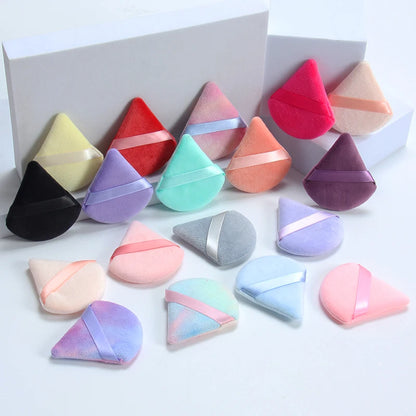 6 Pcs New Triangular Sponge Puffs with a Soft Skin Friendly and Delicate Makeup Feel Suitable for Home or Travel Use