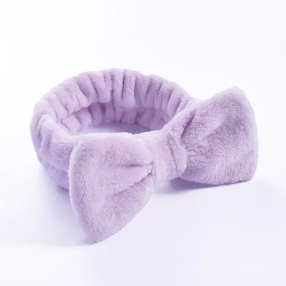 Women Makeup Coral Fleece Headband Wash Face Soft Hair Holder Elastic Top Knot Hairbands Girl Headwear Hair Accessories