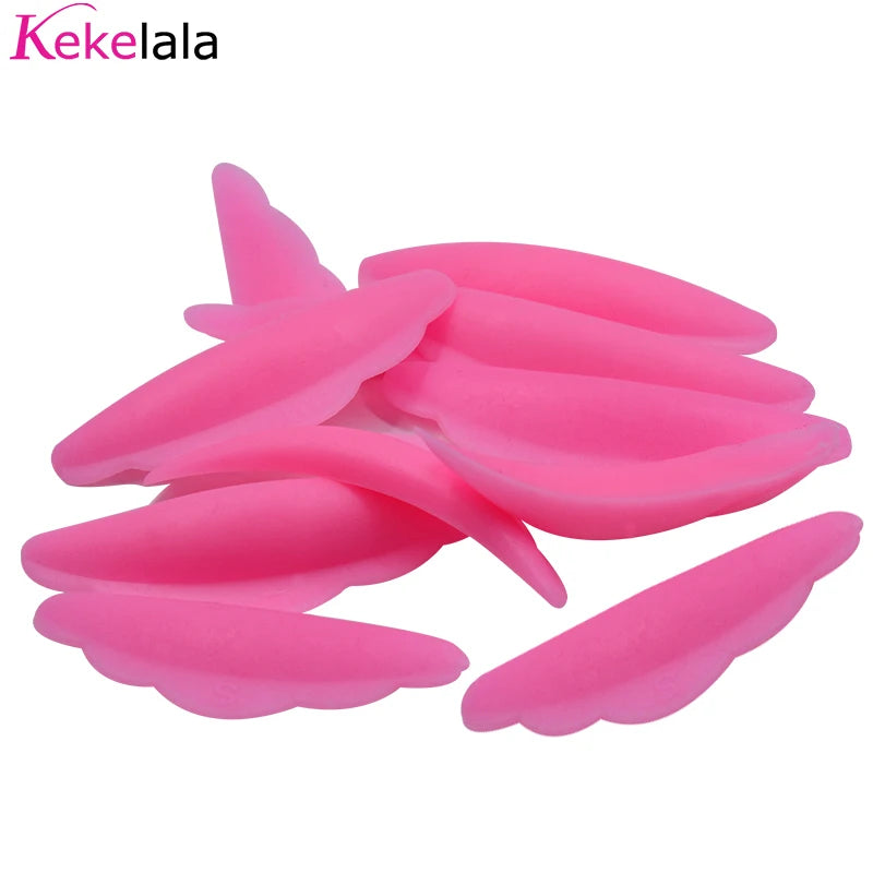 10Pcs Reusable Eyelash Lifting Kit Silicone lamination Pad Eyelash Perm Rods 3D Eyelashes Extension Curler Pad Makeup Tool