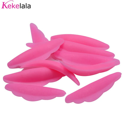 10Pcs Reusable Eyelash Lifting Kit Silicone lamination Pad Eyelash Perm Rods 3D Eyelashes Extension Curler Pad Makeup Tool
