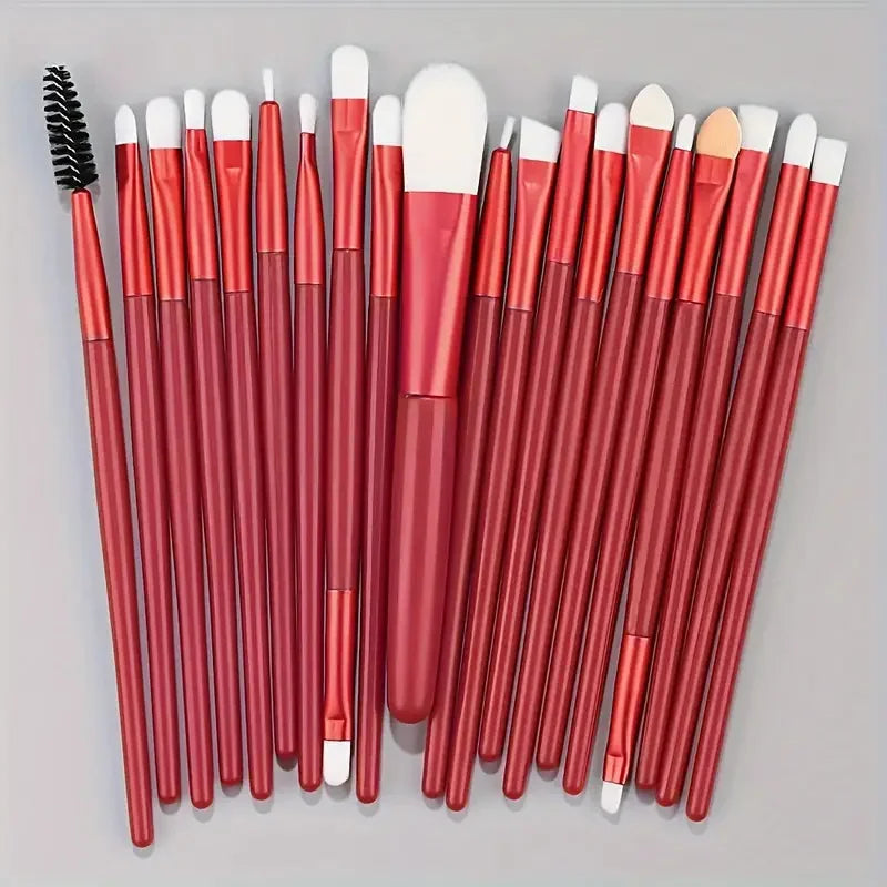 20Pcs Makeup Brush Set Eyeliner Brush Blending Brush Makeup Brushes for Cheeks Eye Cosmetic Foundation Brush Make Up Set 2035