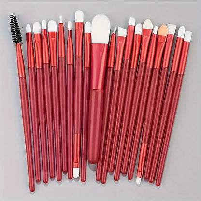 20Pcs Makeup Brush Set Eyeliner Brush Blending Brush Makeup Brushes for Cheeks Eye Cosmetic Foundation Brush Make Up Set 2035