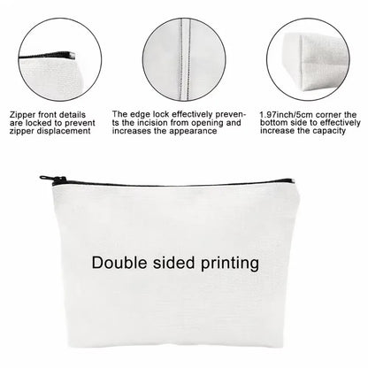 1pc Wizard Makeup Bag - Foldable & Lightweight Cosmetic Pouch with Zipper, Ideal Cute Travel Organizer, Birthday Gift