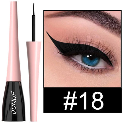 18 Colors Matte Colorful Liquid Eyeliner Pencil Waterproof Lasting Makeup Liquid Eye Liner Blue Green Yellow Eyes Cosmetics Pen