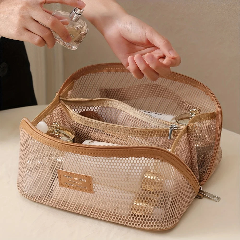 Female Makeup Organizer Toiletry Kit Bag Make Up Case Storage Pouch Luxury Lady Box, Cosmetic Bag, Organizer Bag For Travel Zip