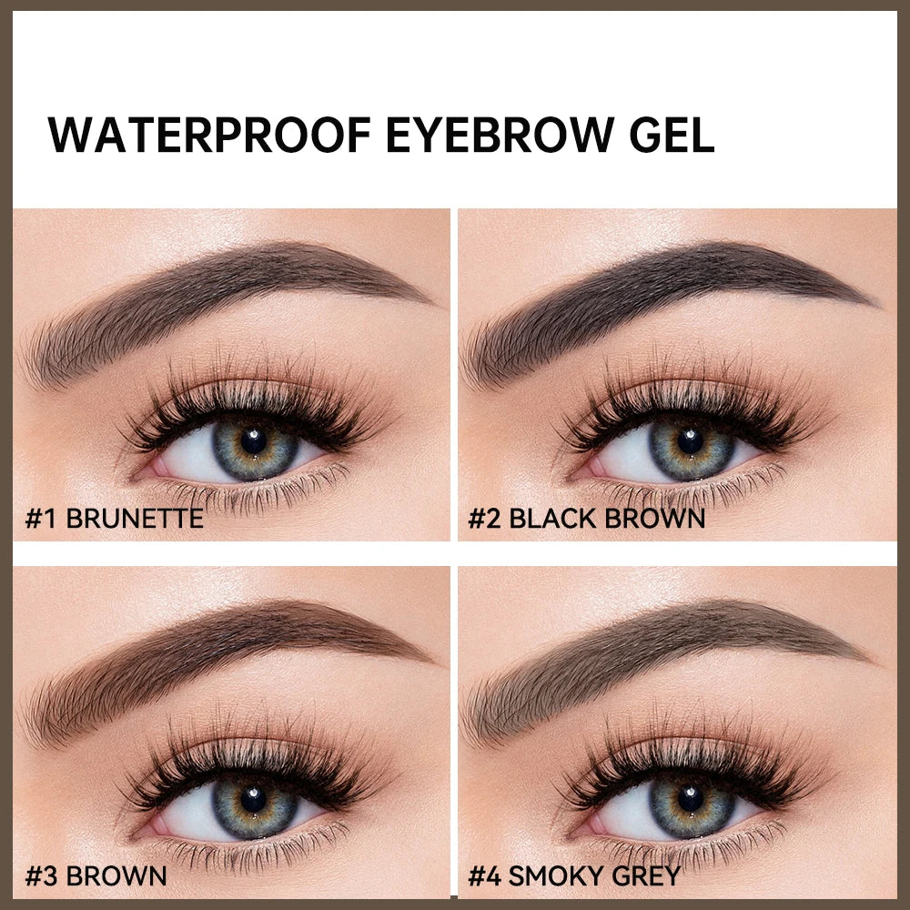 lakerain Long Lasting Waterproof Eyebrow Gel Highly Tinted Liquid Makeup Sweatproof Natural Finish Brown Black Cosmetics