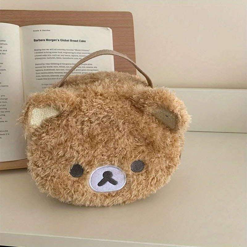 Cute Teddy Bear Makeup Bag | Portable Manga Laundry Storage Bag, Perfect Birthday Gift For Girls, Cute Storage & Toiletries Orga