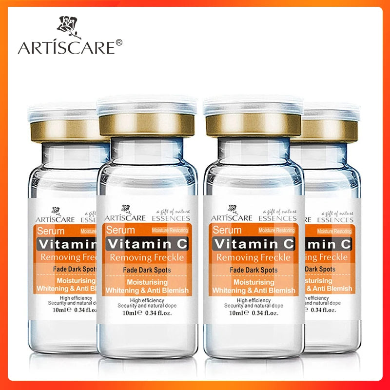 ARTISCARE Vitamin C Serum for Face Moisturizing 4Pcs Hyaluron Acid Facial Care Nourishing Essence SkinCare Products
