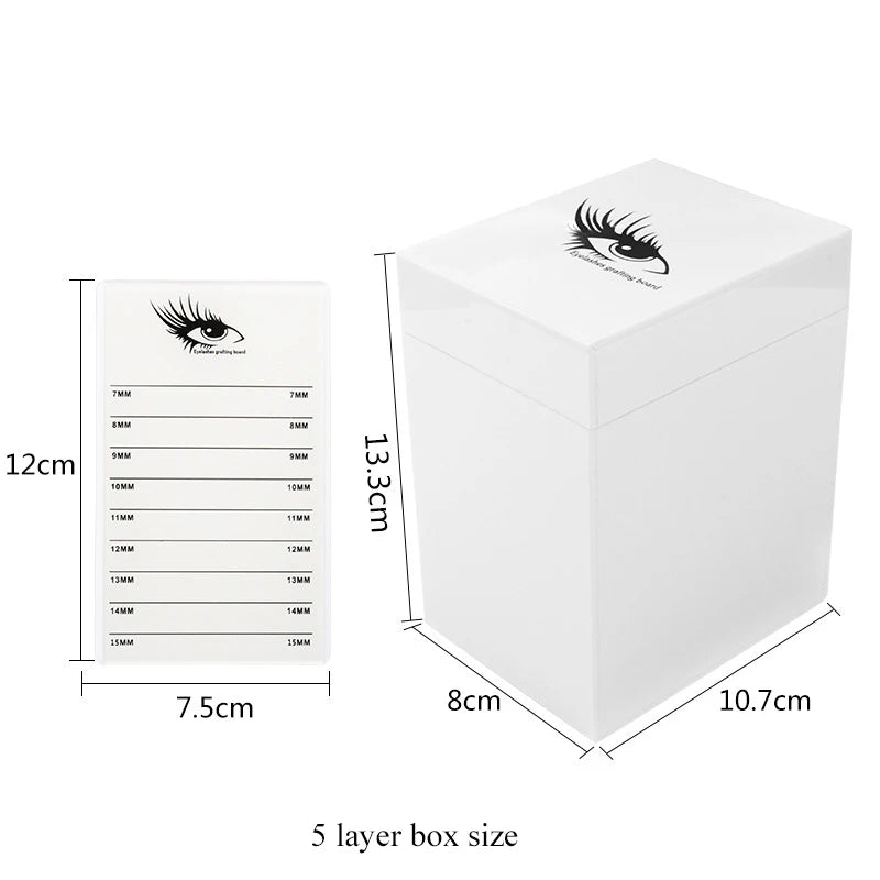 5/10 Layers False Lashes Storage Box Display Stand Organizer Boxes Eyelash Extension Glue Pallet Eyelashes Lifting Makeup Tool