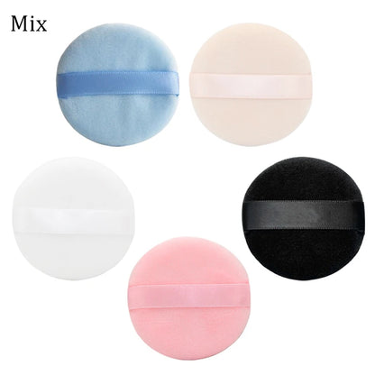 5/10Pcs Round Makeup Sponges Cosmetics Tools Soft Velvet Powder Puff Blender Sponges Facial Foundation Puffs Make Up Accessories
