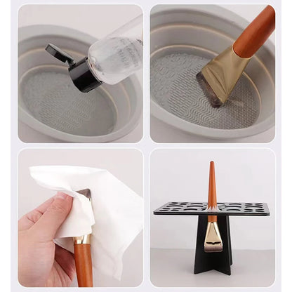 1/2pcs Ultra Thin Foundation Brush Soft Hair Thin Face Contour Brush Flat Contour Brush Blending Foundation Cream Makeup Brushes