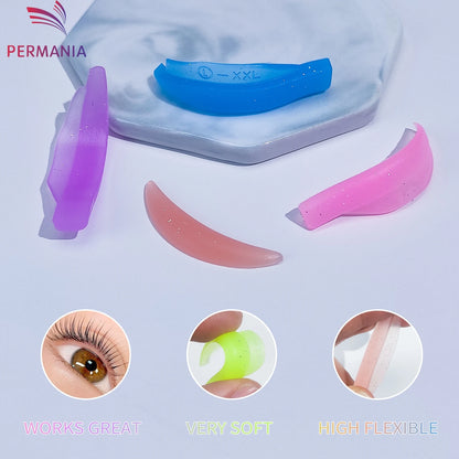 Permania Reusable Eyelash Lifting Silicone Lamination Pad Eyelash Perm Rods 3D False Eyelashes Extension Curler Pad Makeup Tools