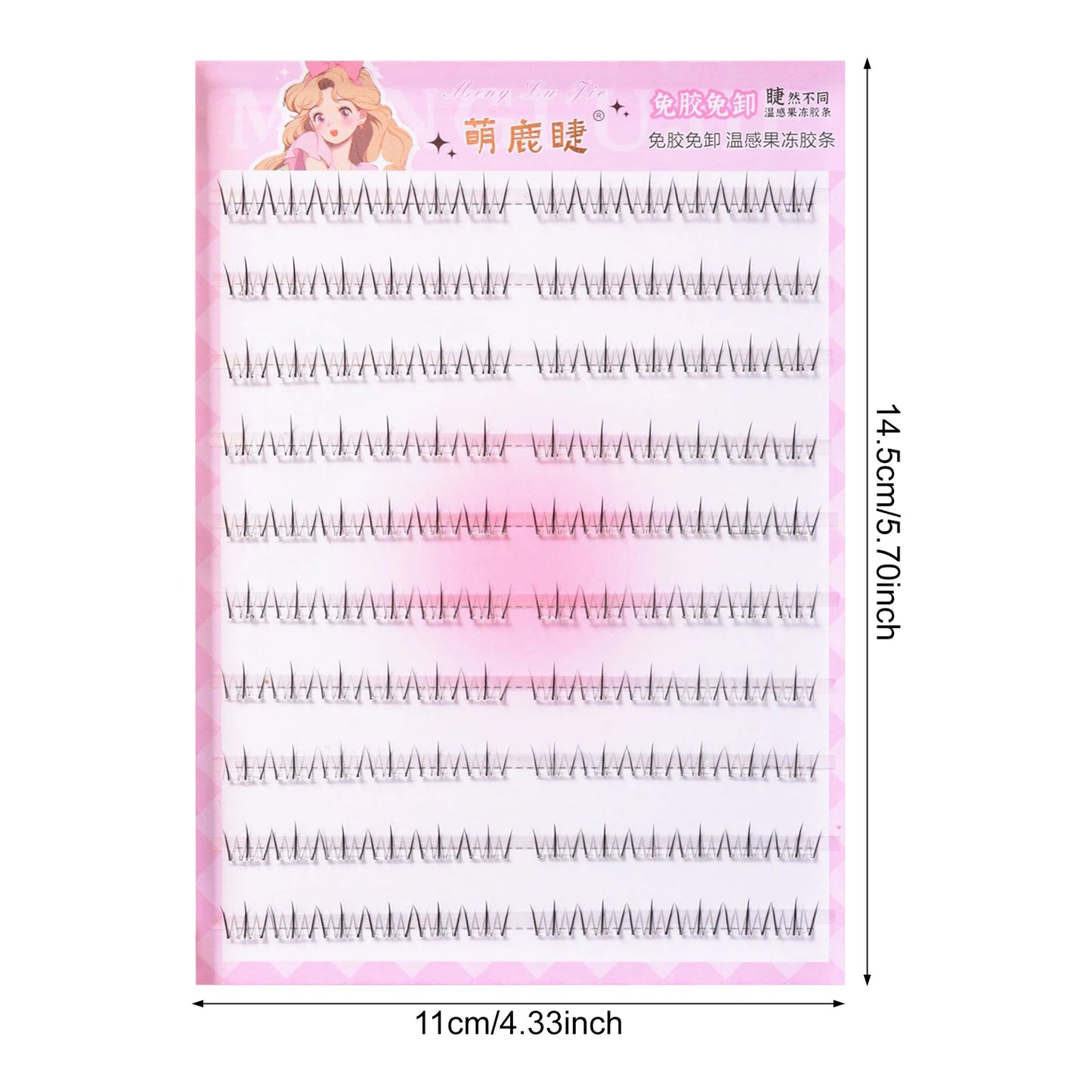 No Glue Need Bottom Eyelashes Comic Lower Lash Extension Clusters Natural Self Adhesive False Eyelashes Reusable Eye Makeup Tool