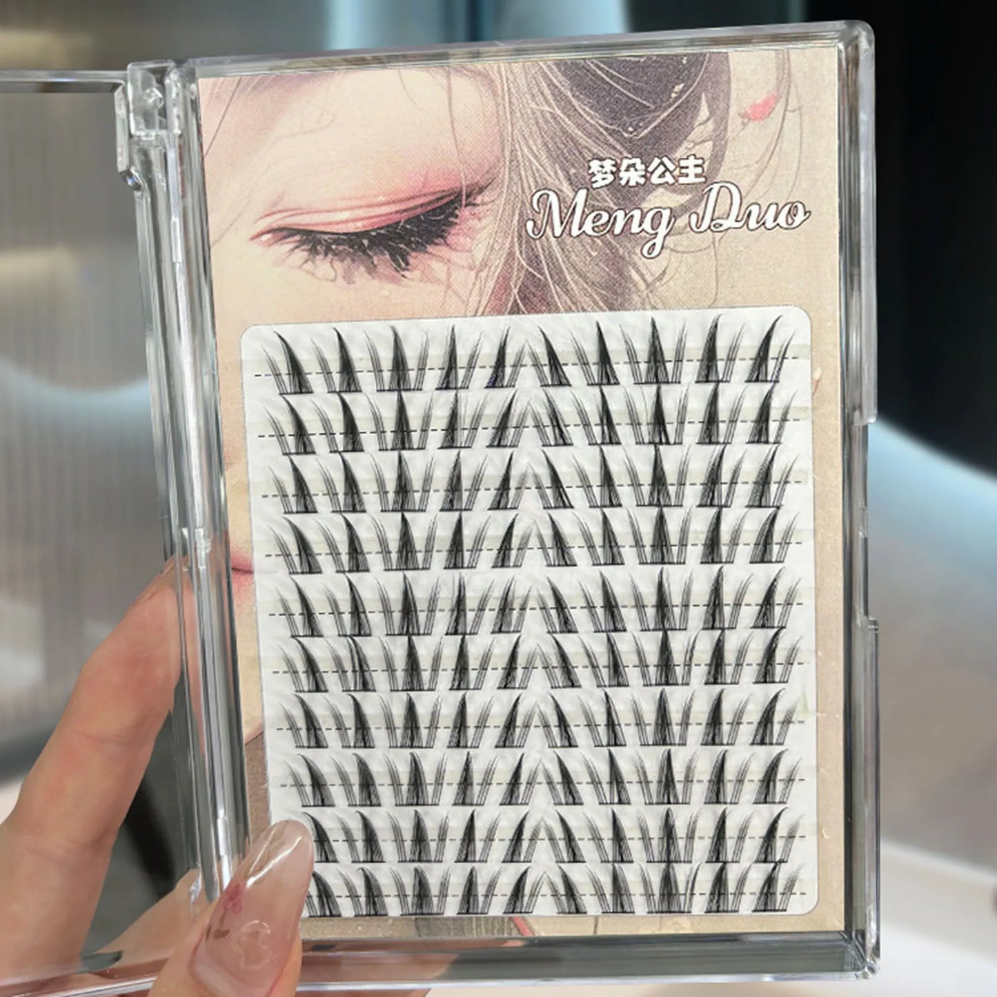60/100pcs 3D Eyelash Extensions Curling Up Volume False Eyelashes DIY Cosplay Makeup for Women and Girls Cosmetic Supplies