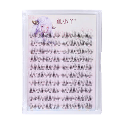 DIY U shaped Resuable Lashes Spiky Cluster Eyelash Extensions For Korean Kpop Girl Eye Makeup Tool 10 Rows