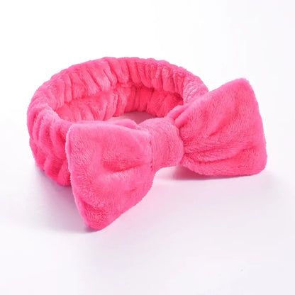 Women Makeup Coral Fleece Headband Wash Face Soft Hair Holder Elastic Top Knot Hairbands Girl Headwear Hair Accessories