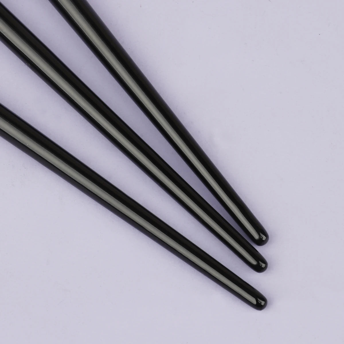 3pcs Eye Makeup Brush Ultra Fine Eyeliner Brush Set, Including Straight, Angled, Bent Tip, Suitable For Makeup