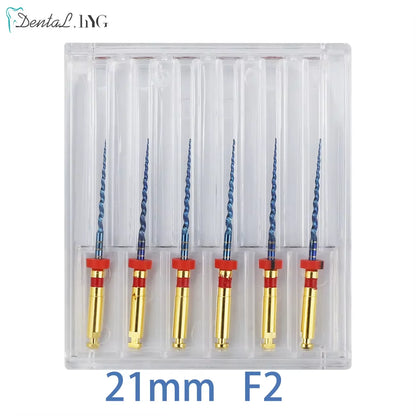 Dental Root Canal File Gold Endo Rotary Super Files Golden Endodontic Files 21mm 25mm Nickel Titainium Instrument Dentistry