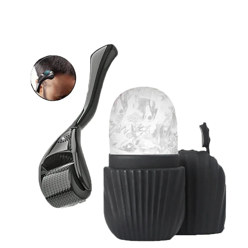 1/2/3pcs Ice Face Roller Facial Skincare Ice Roller Set,Facial Roller GuaSha FaceTool Set,Face Massage Roller Lifting Contouring