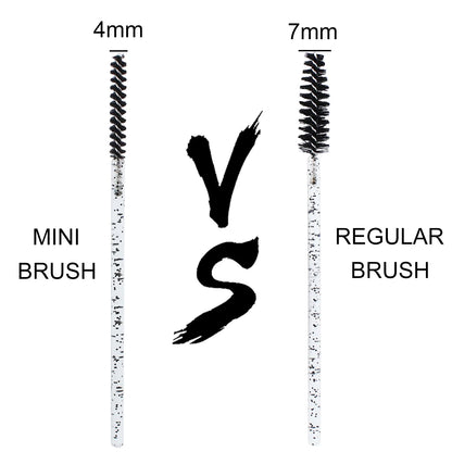Clearance_50pcs Disposable Skinny Mascara Wands Mini Crystal Eyelash Brushes Micro Brush Lash Extension Supplies Mini Lash Brush