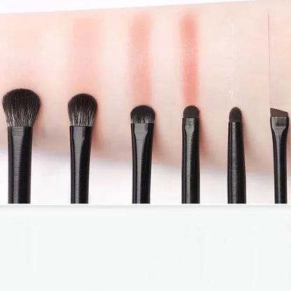 Soft Hair Eyeshadow Brush 6-piece Eye Makeup Smudged Lying Silkworm Eyeliner Blade Eye Detail Small Makeup Brush wholesale