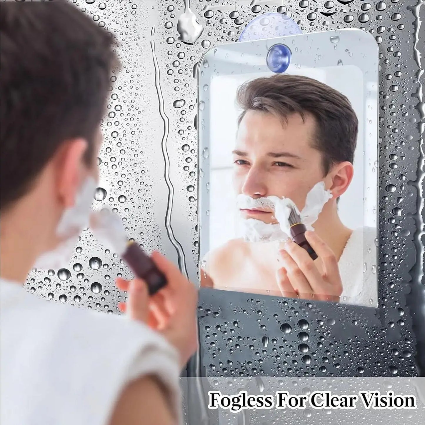 New Acrylic Mirror Shower Shaving Mirror Washroom Travel Accessories For Women Makeup Shaving Bathroom Tools