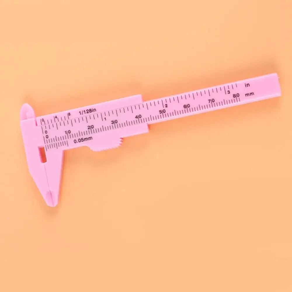 Portable 80mm Plastic Eyebrow Measuring Vernier Caliper Tattoo Microblading Caliper Ruler Permanent Makeup Measurement Tools
