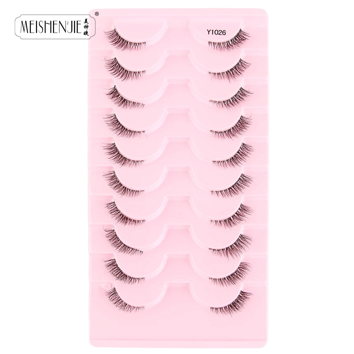 3/10 Pairs Half Lashes Cat Eyelashes Natural Long Handmade 3D Mink Lashes Makeup Tool Reusable Fake Eyelash maquillaje Faux Cils