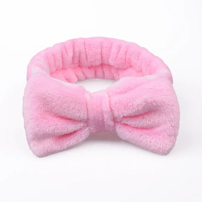 Women Makeup Coral Fleece Headband Wash Face Soft Hair Holder Elastic Top Knot Hairbands Girl Headwear Hair Accessories