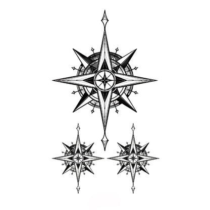 Tattoo Stickers Totem Black Color Flash Temporary Waterproof Party Fake Makeup Neck Hand Arm Body Art for Men Women