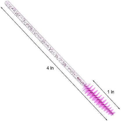 300Pcs Disposable Eyelash Brushes, Spiral Eyebrow Brushes, Makeup Tools
