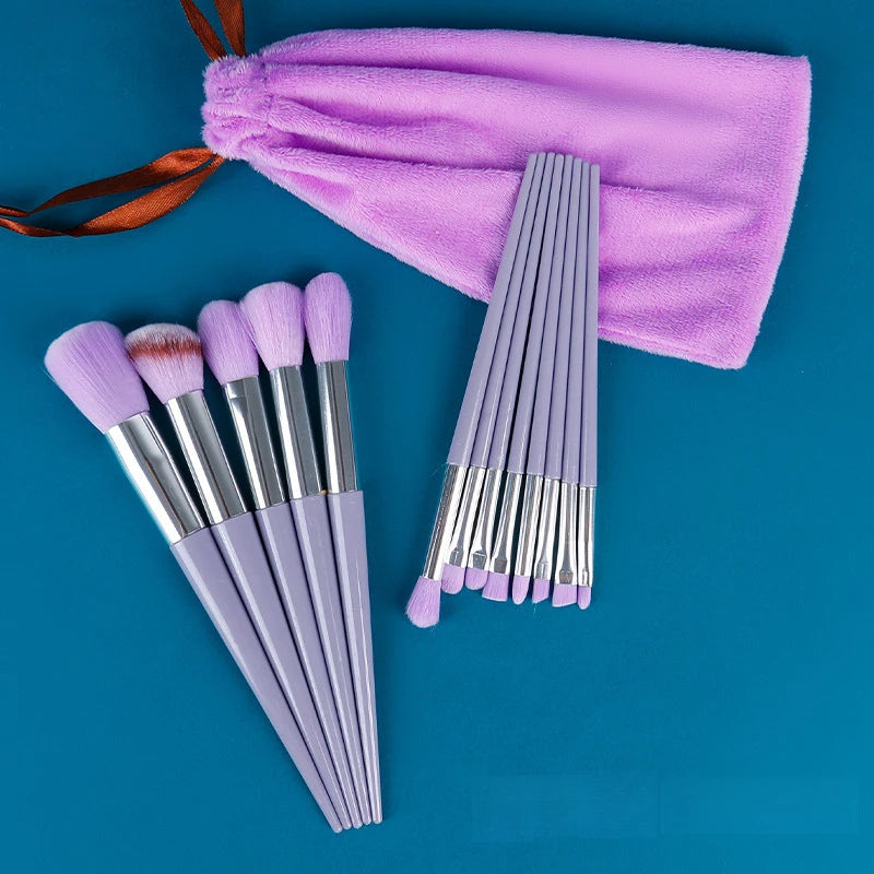 13 Pcs Makeup Brushes Soft Fluffy Professional - Eye Shadow, Foundation, Powder, Blush Blending, Women’s Tools