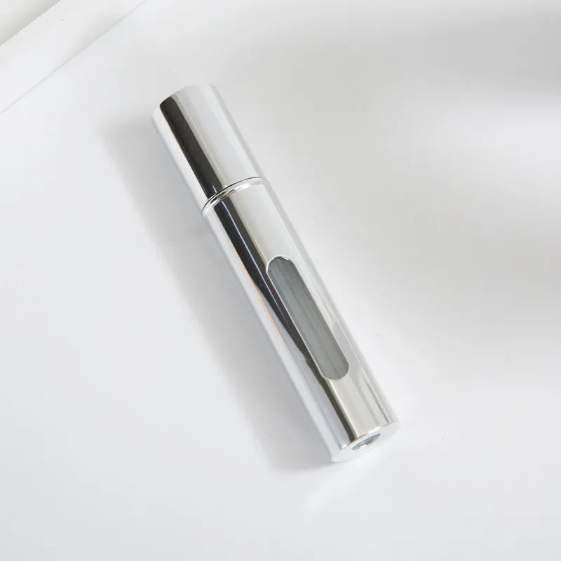 8/10ml Mini Portable Refillable Perfume Bottle Atomizer Pump Aluminum Spray Bottle Cosmetic Container Travel Makeup Tools