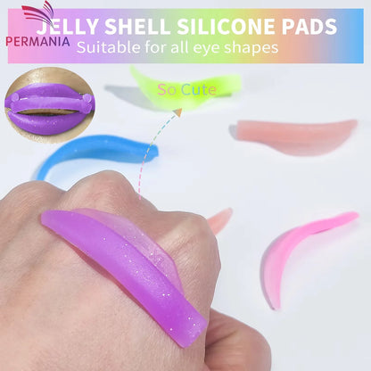 Permania Reusable Eyelash Lifting Silicone Lamination Pad Eyelash Perm Rods 3D False Eyelashes Extension Curler Pad Makeup Tools