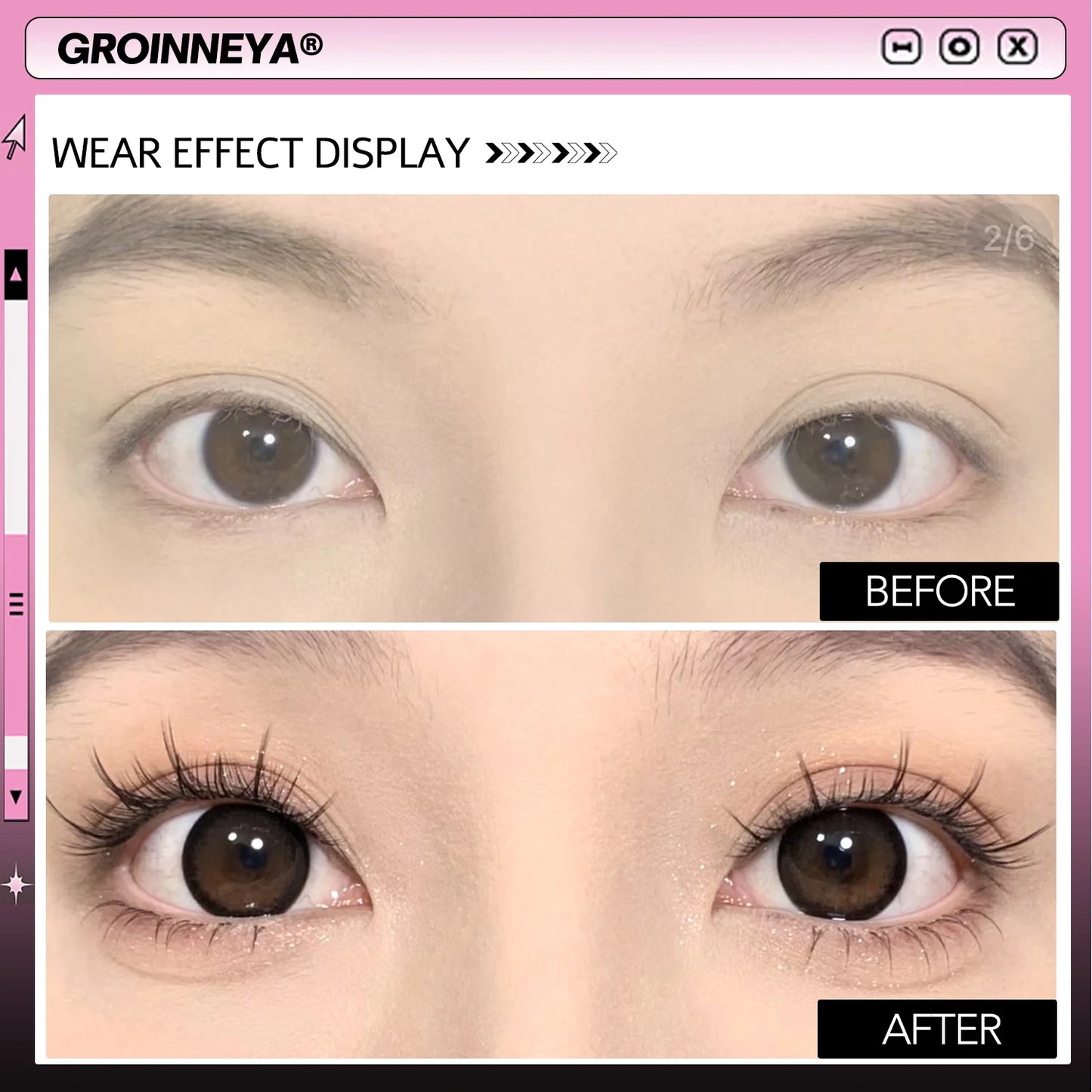 GROINNEYA Self Adhesive DIY Lash Extension Kit Lash Clusters No Glue Needed DIY Lash Extension Pre Glued Cluster Lashes