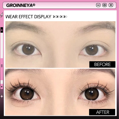 GROINNEYA Self Adhesive DIY Lash Extension Kit Lash Clusters No Glue Needed DIY Lash Extension Pre Glued Cluster Lashes