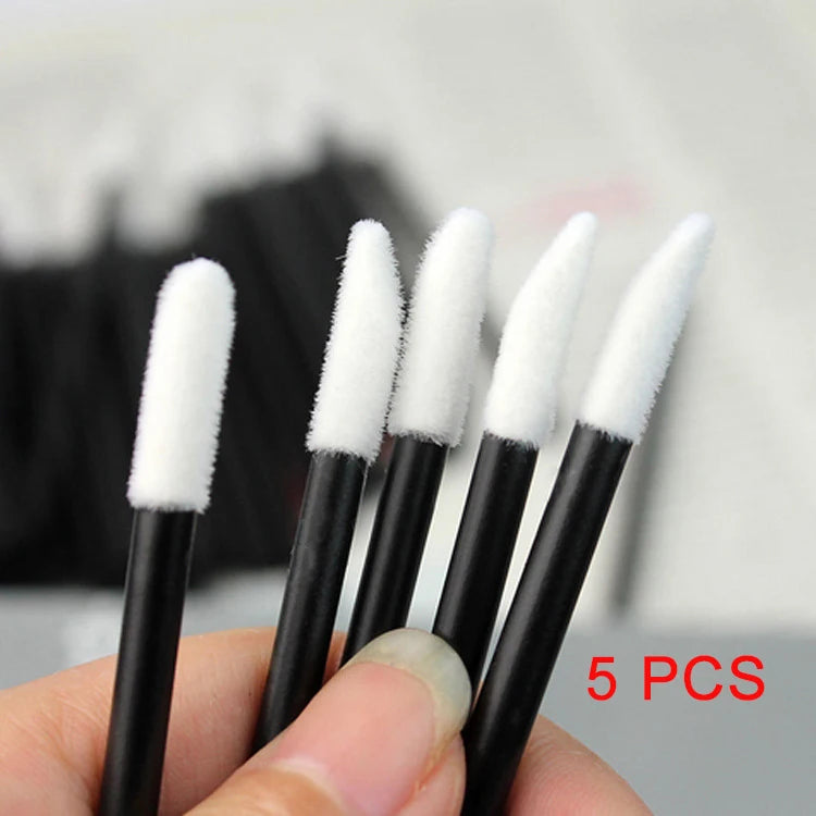 YSDO 5/50 PCS Crystal Lip Brushes Makeup Eyelash Extension Mascara Applicator Lipstick Wands Lip Brush Cosmetic Tools