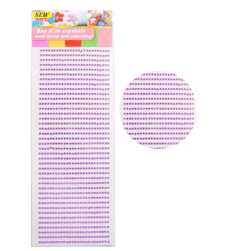 New 3mm Rhinestones for Face Makeup Crystals Bright Face Jewelry Gems Stickers Children's Stickers Adhesive Glitters for Face