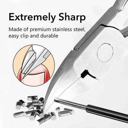 Professional Ingrown Toenail Corrector Kit – Podiatry-Grade Nail Clippers, Cuticle Nippers & Paronychia Care Tools