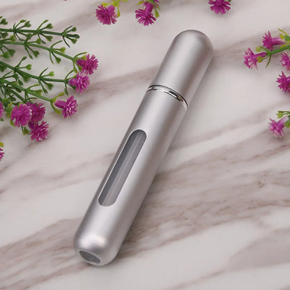 8/10ml Mini Portable Refillable Perfume Bottle Atomizer Pump Aluminum Spray Bottle Cosmetic Container Travel Makeup Tools