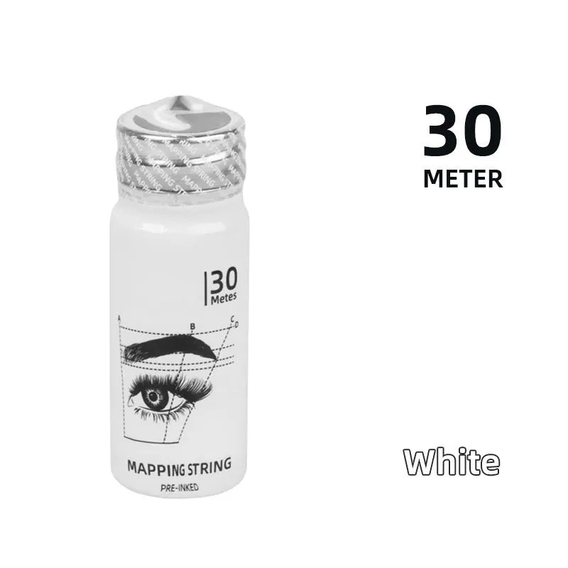 30m Microblading Pre-Inked Mapping String Eyebrow Makeup Dyingliner Thread Borw Permanent Positioning Measurement Tattoo Tools