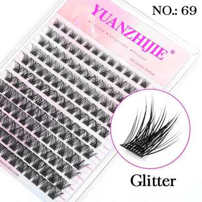 Super Cheap MASSCAKU Segemented DIY Handmade Make up Fake Lashes Cosplay Eyelashes Brush Bond maquillaje Makeup Products Fan