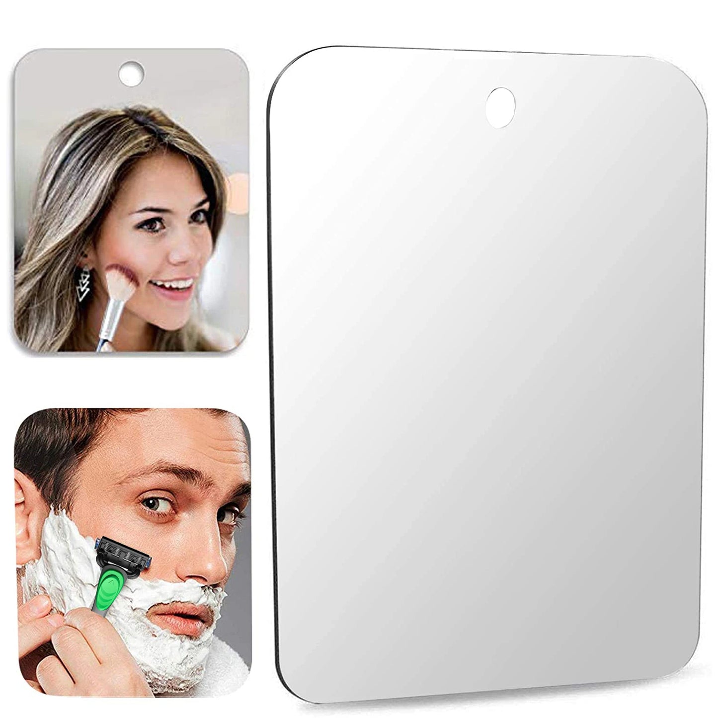 New Acrylic Mirror Shower Shaving Mirror Washroom Travel Accessories For Women Makeup Shaving Bathroom Tools
