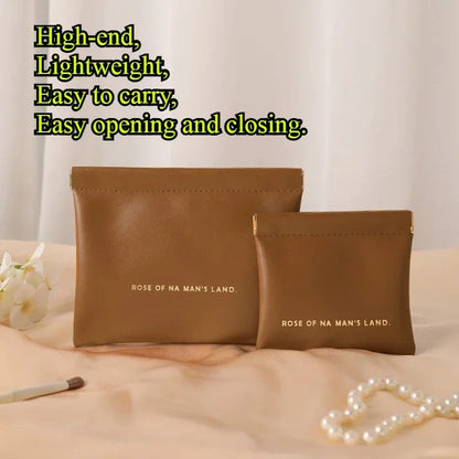 파우치 Simple Lipstick Makeup Storage Bag Women Fashion Portable Mini Key Jewelry Cosmetic Organizer Pouch Handbag Косметичка 2025
